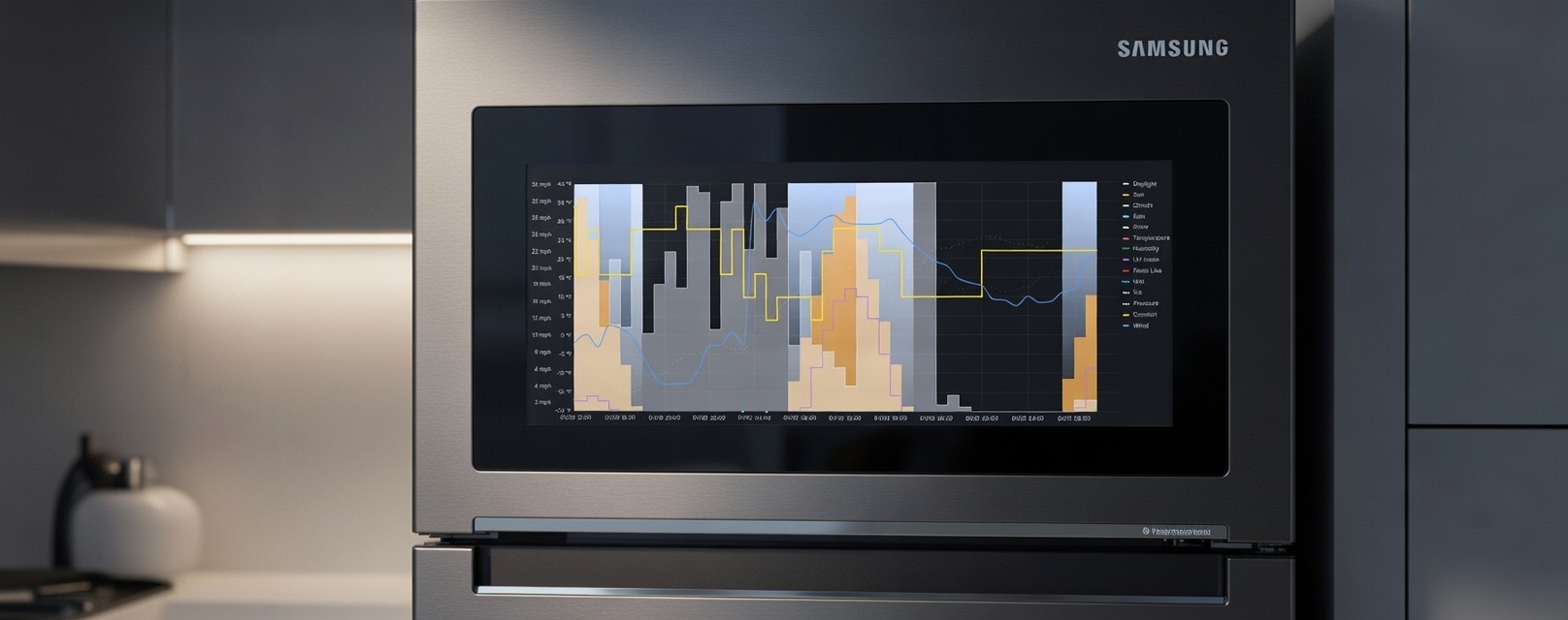 Weacodi on a smart fridge screen prototype